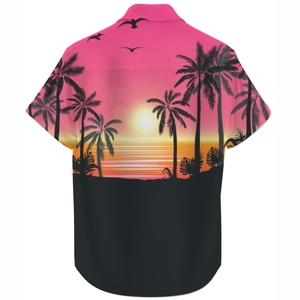 Camisa de Moda para Hombre, Estilo Playero, Transpirable, Ligera, Antiarrugas, de Secado Rápido, con Estampado Digital, de Poliéster, para Vacaciones, Casual, de Verano - Product Image 5