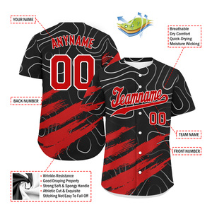 Wholesale Custom Design Men's <b>Baseball</b> Jersey Hot Selling Blank & Sublimated Stitches Jerseys Embroidery Letter Pattern - Product Image 3