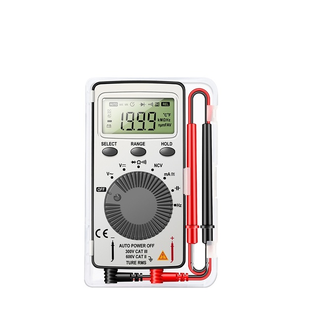 AN101 Mini Digital Multimeter Multimetro Tester Dc/Ac Voltage Current Lcr Meter Pocket Professional Testers With Test Lead