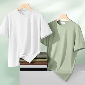 เสื้อยืดคอกลมแขนสั้นผู้ชาย OEM แอนตี้แบคทีเรีย 180 กรัม 60 ตัว ผลิตจากใยไผ่ แห้งเร็ว รุ่นซัมเมอร์ 2026 เสื้อยืดลำลอง - Product Image 2