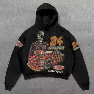 Blank Oversized Hoodie Premium Cotton Fleece Pullover Sweatshirt Custom Private Label Hoodies for Men Women Wholesale - Product Image 2