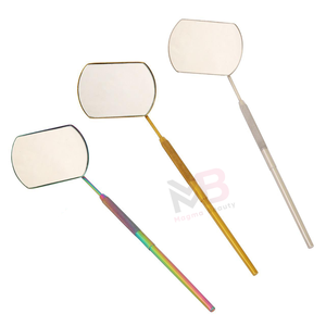 <b>Rectangle</b> OEM Stainless Steel <b>Wall</b> Mounted Gold-Plated Single-Sided Eyelash Extension <b>Mirror</b> Professional Lash Checking Beauty - Product Image 5
