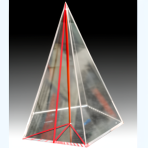 Modèle de pyramide pentagonale DDRS HM-MM092 pour l'enseignement des mathématiques, forme géométrique éducative en plastique pour l'enseignement des mathématiques - Product Image 3