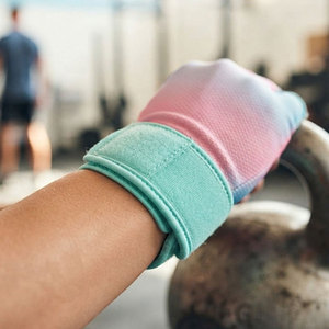 Service OEM, gants de fitness pour femmes, texture douce et agréable pour la peau, matériau mélangé, anti-odeur, coutures renforcées, gants de fitness - Product Image 6