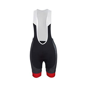Cuissard de cyclisme pour homme noir, rouge et blanc – Tenue de performance pour le vélo - Product Image 1