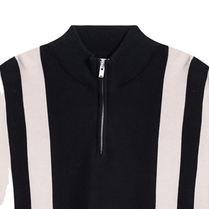 customized wholesale Men's Polo Shirts casual Polo <b>mock</b> <b>neck</b> Shirt <b>Top</b> Selling collar zipper Polo Shirts OEM services - Product Image 6