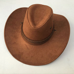 Sombrero Vaquero de Cuero Genuino Hecho a Mano, Estilo Occidental, para Hombres y Mujeres, Uso Casual y al Aire Libre - Product Image 2