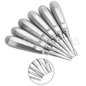 Juego de Elevadores de Luxación Manuales de Acero Inoxidable de Alta Calidad con Empuñadura Ergonómica, Diseño de Diferentes Formas para Extracción Dental de Raíces - Product Image 2