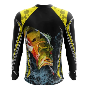 Camiseta de Pesca Personalizada 2026, 100% Poliéster, Manga Larga, Sublimada, Secado Rápido, Transpirable, Camuflaje, Ropa para Hombre, Glamour Plus - Product Image 2