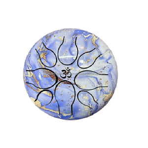 Tongue Drum Artístico de Acero Inoxidable Esmaltado con Mazos de Goma para Yoga, Meditación, Halloween, Música, Sanación Sonora y Relajación - Product Image 6