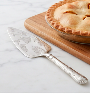 Ensemble de couteau et spatule à gâteau en acier moderne avec manche au design antique pour les cérémonies de mariage et la pâtisserie - Product Image 3