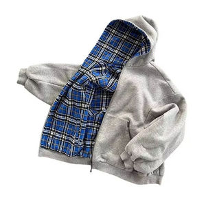 Sweat-shirt à capuche réversible personnalisé pour homme, pull double face en coton et polyester de qualité supérieure, streetwear décontracté, mode hiver - Product Image 6