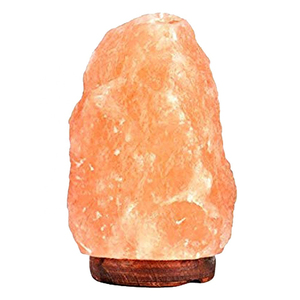 Lámparas de Sal del Himalaya Talladas, las Más Vendidas, Cristal Natural Puro, Material de Decoración Duradero, Lámpara de Sal con Base de Madera - Product Image 3