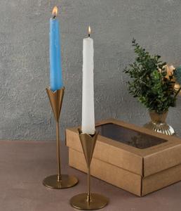 <b>Brass</b> <b>Candlestick</b> Holder Set Heat Resistant Home Decoration Metal Candle Holders - Product Image 3