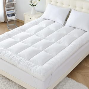 Protège-matelas matelassé en microfibre imperméable et rafraîchissant, pliable, extra épais, en mousse à mémoire de forme, 400TC, toutes saisons - Product Image 1