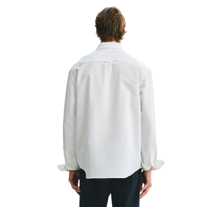 Chemise Oxford boutonnée à manches longues pour homme, coupe classique, style décontracté chic, uniforme d'entreprise, fabrication sur mesure en gros - Product Image 2