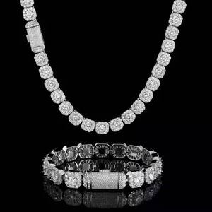 Chaîne de cou Hip Hop Micro Pavé CZ Diamant Or, Argent, Or Rose pour Concerts et Soirées en Boîte de Nuit - Grande Vente - Product Image 1