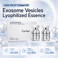 Sérum lyophilisé aux exosomes de lait pour kit 100mg+3ml, 6 ensembles, pour l'éclat, l'hydratation et l'élasticité de la peau du visage, usage clinique esthétique