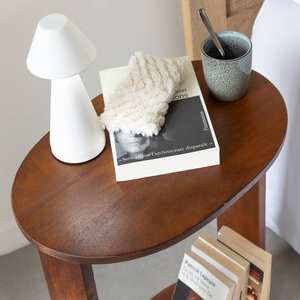 Mesa de Noche Vandana Vista Hexa de Madera de Mango - Product Image 2