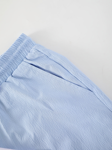 Conjunto Casual de Playa para Hombre, Tendencia 2026, Diseño Sencillo, Conjunto Azul de Verano con Pantalones Cortos Blancos para la Playa - Product Image 5