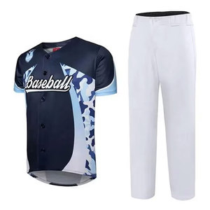 Anti-Bacterial Durable Heavyweight Baseball Uniform Customized Printing Logo with logo no drawstring Baseball uniform - Product Image 1