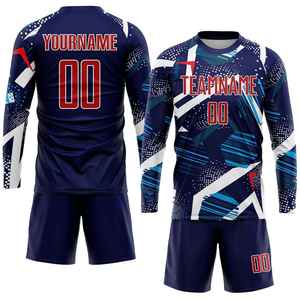 Maillot de football rétro à impression numérique, séchage rapide, pour adultes, uniforme de football - Product Image 3