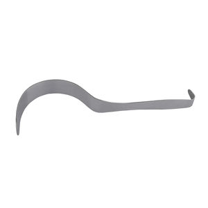 Retractor de mango plano con hoja curva flexible de acero inoxidable, instrumento quirúrgico abdominal, herramienta médica para cirugía general - Product Image 4