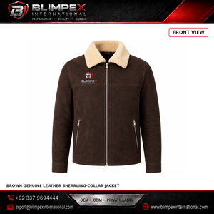 Veste décontractée pour homme en cuir véritable, imperméable, à col montant, avec fermeture éclair, teinte unie, style urbain, collection printemps - Product Image 1