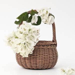 Cestas de flores de ratán tejidas, cestas pequeñas para regalo, decoración con flores, calidad excepcional - Product Image 6