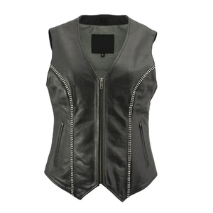 Gilet en cuir véritable pour homme, à porter en hiver, gilet en cuir tendance à vendre, nouvelle arrivée, gilet en cuir - Product Image 3