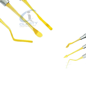 Ensemble d'instruments chirurgicaux dentaires à poignée moletée manuelle en acier inoxydable argenté, outils de classe I pour les procédures d'implantation - Product Image 4