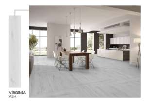Suelo de baldosas de porcelana mate contemporáneo de 20x120 cm, diseñado para mantener un flujo superficial alargado y un atractivo interior con conexión a tierra. - Product Image 3