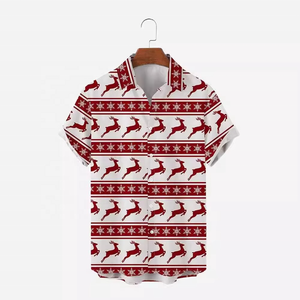 Chemise décontractée pour homme à imprimé floral hawaïen pour les loisirs d'été, les vacances et la plage - Product Image 2