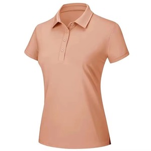 Polo à manches courtes pour femme OEM, personnalisable avec logo, chemises de golf vierges pour femmes, vente en gros, fournisseur de t-shirts respirants à col pour femmes - Product Image 2