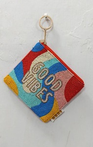 <b>Mini</b> Cotton Beaded Coin Pouch Wallet with Zipper Closure Customizable for Kids-Thank You Gift for Her - Product Image 5