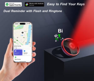 Localizador de Llaves con Rastreador Integrado, <span class=keywords><strong>Linterna</strong></span> y Anillo Luminoso, Batería Recargable USB C, Flashfinder - Product Image 1