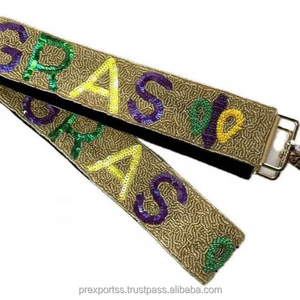 À la mode Go grenouilles sangle perlée personnalisé à la main sport collège Gameday sac sangle réglable broderie sac à main bandoulière élégant - Product Image 4