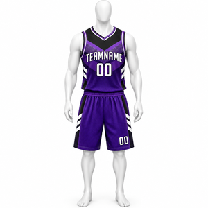 Uniforme de Baloncesto Personalizado con Logotipo Sublimado, 100% Poliéster, Transpirable, de Secado Rápido, Conjuntos de Baloncesto Rosa para Hombre - Product Image 5