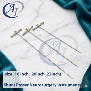Shunt Passer <b>Neurosurgery</b> <b>Instruments</b> 18-22 Inch Manual Stainless Steel CE Certified Class II Spine Surgery Clinic Hospital - Product Image 4