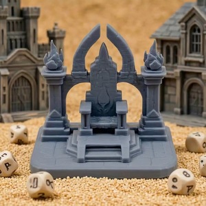 Ensemble de terrains DND imprimés en 3D, 28 mm/32 mm, ruines et bâtiments modulaires fantastiques, décorations de table pour D&D <span class=keywords><strong>Pathfinder</strong></span>, miniatures D&D - Product Image 3