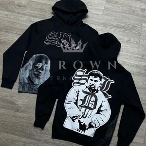 Sudaderas con Capucha Personalizadas al por Mayor, Tejidas a Crochet, Otoñales, Gruesas, de Alta Calidad, para Hombre, Corte Regular, 100% Algodón Felpa - Product Image 4