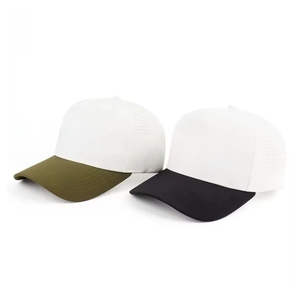 Customizable High Performance Water Resistant Golf Hats Laser Cut Holes Cap Custom 2D 3D Embroidery Logo Inner Seam Tape Bulk - Product Image 5