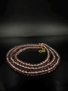 Collier de perles en grenat rhodolite, bijoux en grenat framboise naturel, pierre de naissance de janvier, collier artisanal en pierres précieuses, cadeau pour elle - Product Image 1