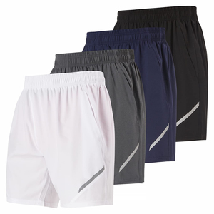 Pantalones Cortos Deportivos para Hombre al por Mayor con Logotipo Personalizado, Paquete Multicolor, Ligeros, de Secado Rápido, para Gimnasio y Fitness, con Franja Reflectante - Product Image 3