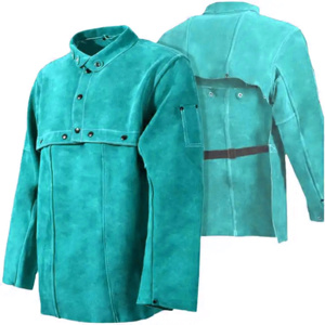 Veste de soudeur en cuir de vachette pleine fleur, très résistante à l'abrasion, pour la construction et la protection, idéale pour les pompiers et les soudeurs. - Product Image 3