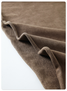Sudadera Corta para Mujer, Estilo Desgastado, Color Marrón, Lavado Ácido, Oversize, de Algodón Grueso, Estilo Urbano, a la Moda - Product Image 6
