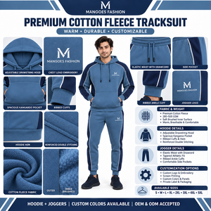 Conjunto Deportivo de Alta Gama MANGOES FASHION, Estilo Lavado Ácido, Sudadera con Capucha y Pantalones Deportivos con Bordado Personalizado, 100% Algodón Felpa, OEM ODM - Product Image 6