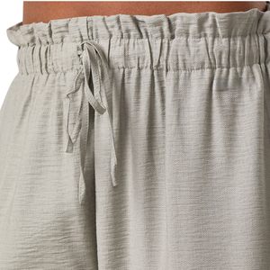 Pantalon Palazzo Femme en Crêpe à Coupe Droite Mi-Haute, Décontracté et Ample, avec Cordon Élastique, 100% Coton Uni, Poches Latérales, Idéal au Quotidien - Product Image 6