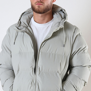 Abrigo Largo de Invierno para Hombre, Elegante y Duradero, Chaqueta Acolchada con Capucha, Ligera, para Clima Frío, Hecha de Tela de Burbujas - Product Image 6