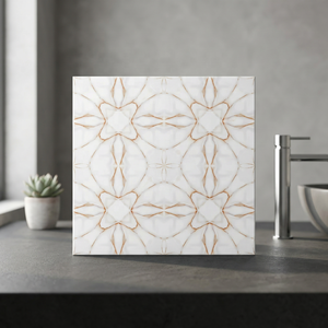 Baldosas de porcelana pulida Bookmatch marrón 600x600mm 60x60cm baldosas de cerámica digital de mármol verde brillante - Product Image 4